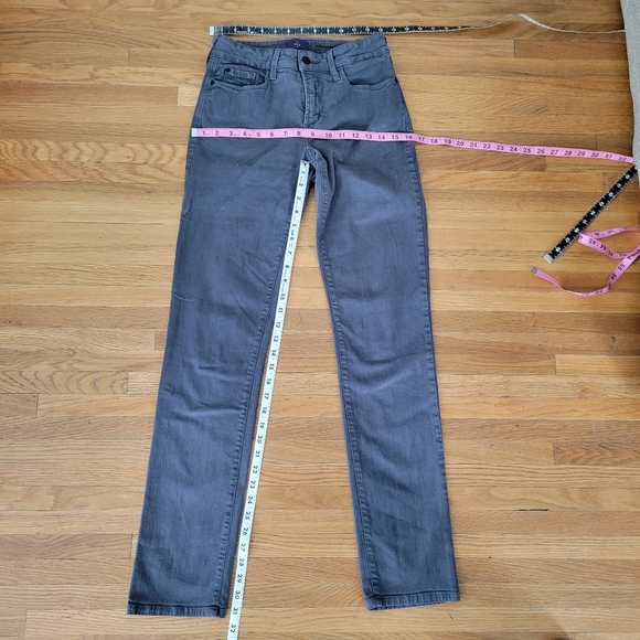 NYDJ Charcoal Slim Fit Jeans Size 2 - Picture 7 of 10